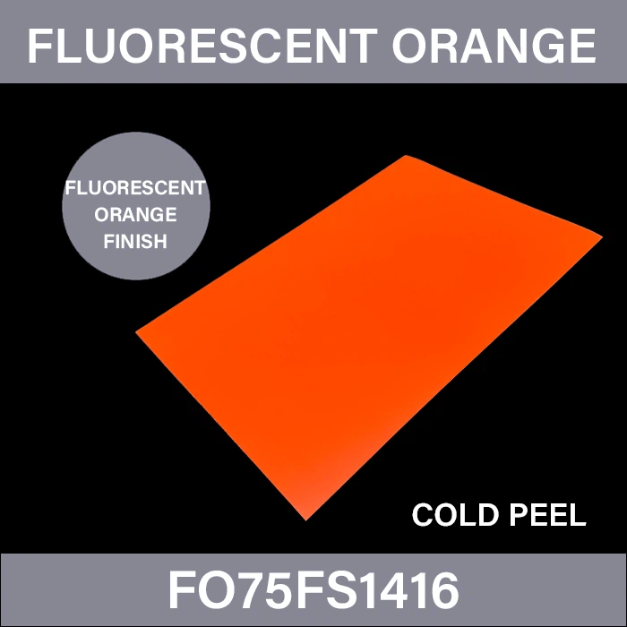 Feuille de transfert DTF à orange fluorescent