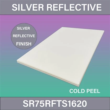 Feuille d'aluminium DTF réfléchissante argentée